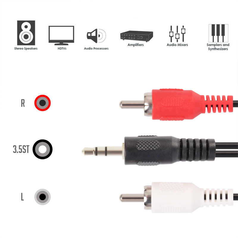 Amazon Basics 3.5 Aux to RCA Adapters