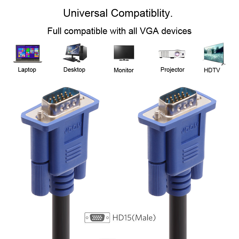 VGA Male to Male Cable 2Ferrite with CG341AD