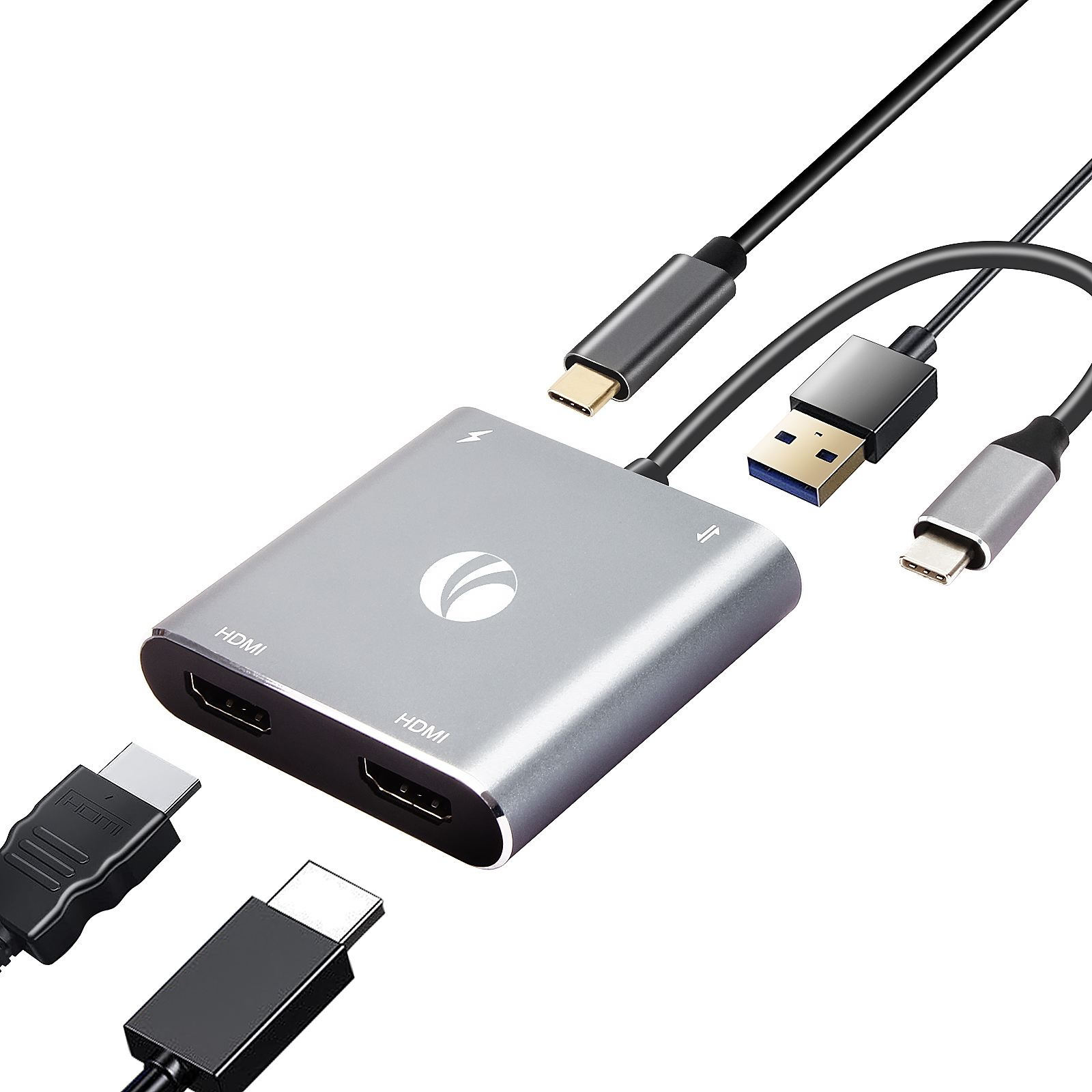 USB-C to HDMI*2+USB2.0+PD Docking 