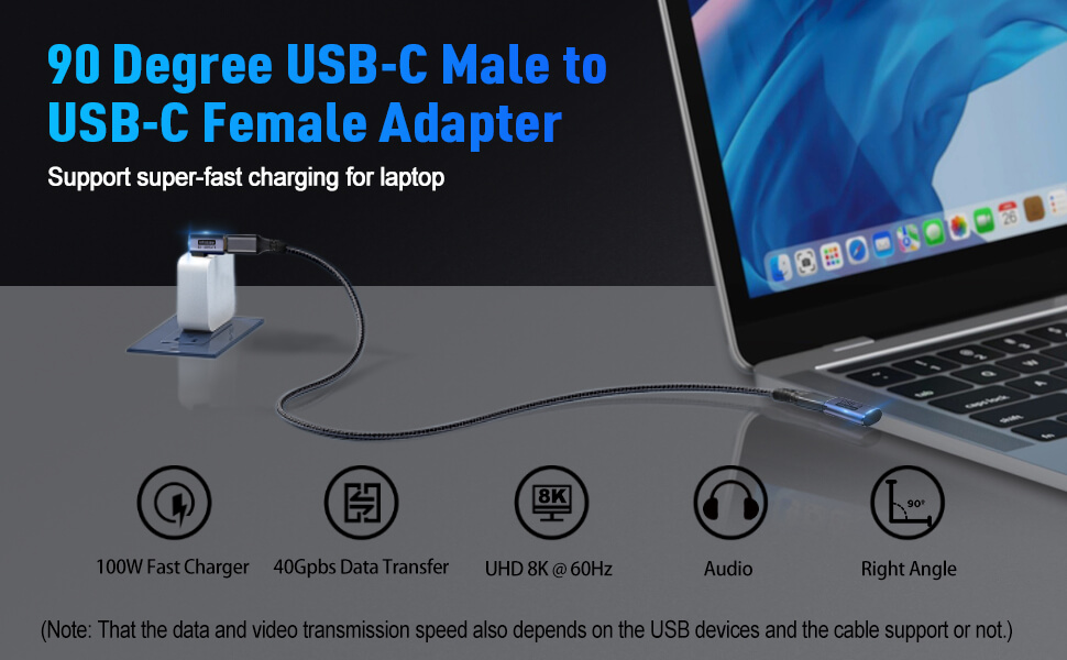 90 degree USB C Adapter